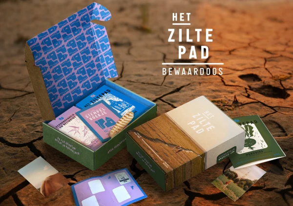 Prachtige bewaardoos met alle 22 etappeboekjes van Het Ziltepad